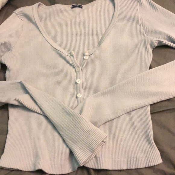 Brandy Melville Light Blue Zelly Top - Picture 2 of 2